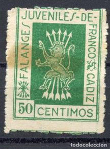 Timbres: ESPAÑA GUERRA CIVIL. SELLO LOCAL DE CÁDIZ, ALLEPUZ Nº 230